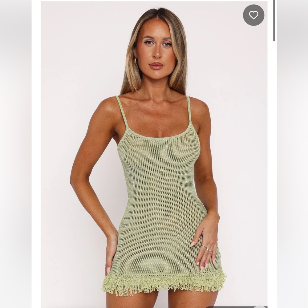 White Fox Boutique Lime Green Mini Dress - Picture 2 of 9